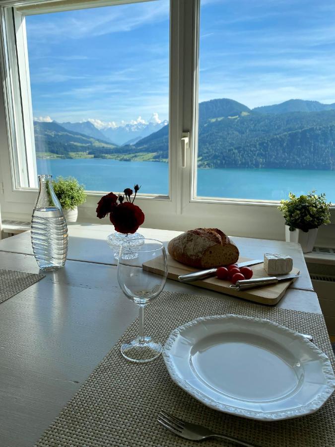 Beautiful Apartment With Fantastic Views Oberägeri Exterior foto